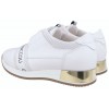 Women's sneakers, SILVER, natural grain leather, super light