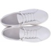 Białe sneakersy z perłową powłoką, naturalna skóra licowa