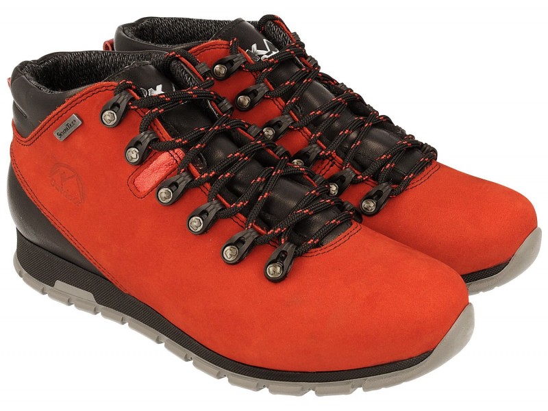 Women's hiking shoes, RED genuine leather, membrane, breathable Sympatex