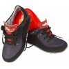 Women's hiking shoes, DARK BLUE leather, breathable membrane Sympatex
