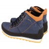 Women's trekking shoes, BLUE leather, breathable membrane Sympatex