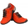Women's hiking shoes, RED, leather, breathable membrane Sympatex