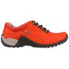 Women's hiking shoes, RED, leather, breathable membrane Sympatex