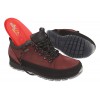 Men's trekking NIK shoes, BURGUNDY leather, breathable membrane Sympatex
