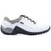 Women's hiking shoes, WHITE leather, breathable membrane Sympatex